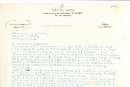 [Carta] 1946 abr. 3, México D.F. [a] Gabriela Mistral