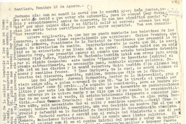 [Carta] [1951] ago. 12, Santiago, [Chile] [a] [Gabriela Mistral]
