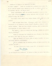 [Carta] 1951 dic. 16, Santiago, Chile [a] [Gabriela Mistral]