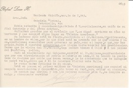 [Carta] 1943 mar. 30, Hacienda Chiclín, [Perú] [a] Gabriela Mistral, Petrópolis, [Brasil]