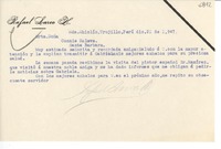 [Carta] 1947 dic. 21, Hda. Chiclín, Trujillo, Perú [a] Connie Saleva, Santa Bárbara