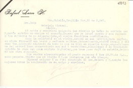 [Carta] 1948 nov. 26, Hda. Chiclín, Trujillo, [Perú] [a] Gabriela Mistral, Mérida, [México]