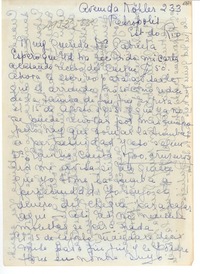 [Carta] 1952 sept., Petrópolis [a] Gabriela Mistral