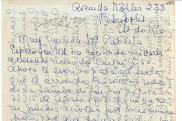[Carta] 1952 sept., Petrópolis [a] Gabriela Mistral