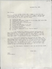 [Carta] 1966 Dec. 14, [EE.UU.] [a] Dear Jorge [Vélez], [Chile]