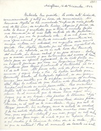 [Carta] 1942 dic. 16, Miraflores, [Perú] [a] Gabriela Mistral