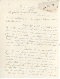 [Carta] [1948?], La Habana, [Cuba] [a] [Gabriela Mistral]