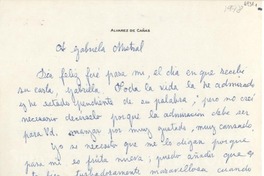 [Carta] 1948 jun. 21, La Habana, [Cuba] [a] Gabriela Mistral