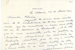 [Carta] 1951 mar. 29, La Habana, [Cuba] [a] Petrona [Noda]