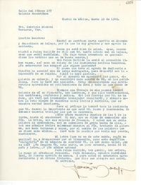 [Carta] 1949 mar. 10, Ciudad de México [a] Gabriela Mistral, Veracruz