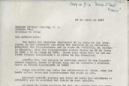 [Carta] 1966 abr. 14, Hack Green Road, Pound Ridge, New York, [EE.UU.] [a la] Empresa Editora Zig-Zag, S.A., Casilla 84-D, Santiago, Chile