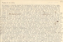 [Carta] 1945 mar. 19, [Argentina?] [a] [Gabriela Mistral]