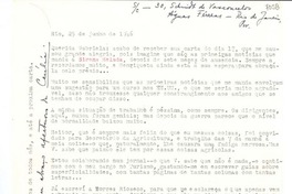 [Carta] 1946 junho 25, Río [de Janeiro] [a] Gabriela Mistral