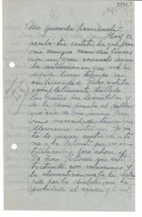 [Carta] 1945, [La Serena] [a] Gabriela Mistral