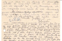 [Carta] 1944 mar. 14, La Serena [a] Palma Guillén, Petrópolis