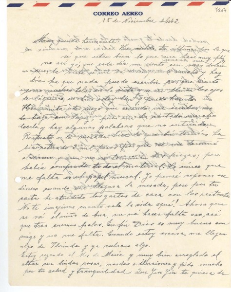 [Carta] 1942 nov. 15, La Serena, [Chile] [a] [Gabriela Mistral]