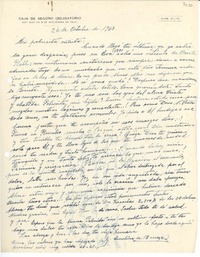 [Carta] 1943 oct. 26, [La Serena, Chile] [a] [Gabriela Mistral]