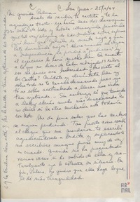 [Carta] 1944 oct. 25, San Juan, [Puerto Rico] [a] Mi querida Palma [Guillén]