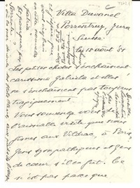 [Carta] 1954 ago. 15, Porrentruy, Suiza [a] Gabriela [Mistral]