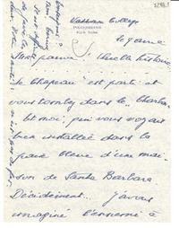 [Carta] 1942 abr. 9, New York [a] Gabriela Mistral