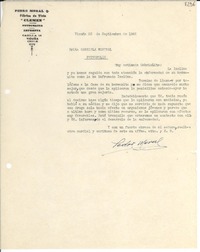 [Carta] 1945 sept. 25, Vicuña [Chile] [a] Gabriela Mistral, Petrópolis
