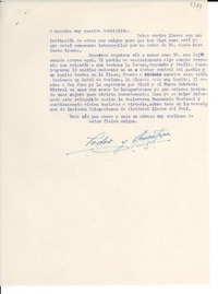 [Carta] [1951?], [Vicuña?], [Chile] [a] Gabrielita [Mistral]