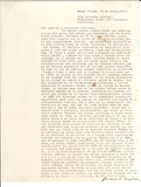 [Carta] 1947 mar. 13, Bahía Blanca, [Argentina] [a] Gabriela Mistral, Monrovia, California, [EE.UU.]