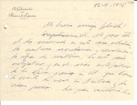 [Carta] [1936] mar. 12, [España] [a] Gabriela [Mistral]