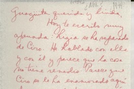 [Carta] 1949 nov. 8, Universidad de Puerto Rico, [Puerto Rico] [a la] Guagüita querida y tan recordada