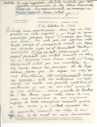 [Carta] 1946 oct. 9, [La Habana, Cuba] [a] Gabriela Mistral