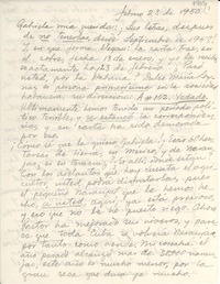 [Carta] 1950 feb. 23, [La Yaya, Cuba] [a] Gabriela Mistral