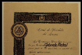 [Diploma] 1938 sept. 6, Guayaquil, Ecuador [a] Gabriela Mistral