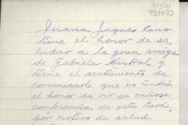 [Carta] 1961 jun. 26, Viña del Mar, [Chile] [a] [Doris Dana]