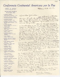 [Carta] 1952 feb. 6, [Río de Janeiro, Brasil] [a] Gabriela [Mistral]