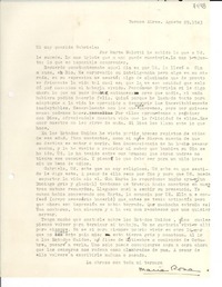 [Carta] 1943 ago. 29, Buenos Aires [a] Gabriela Mistral
