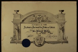 [Diploma] 1939 feb. 13, La Habana, Cuba [a] Gabriela Mistral