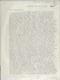 [Carta] 1965 Feb. 14, Santiago, [Chile] [a] Dearest Doris