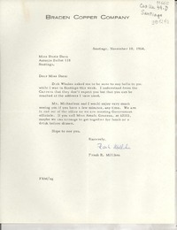 [Carta] 1964 Nov. 10, Santiago, [Chile] [a] Miss Doris Dana, Antonio Bellet 118, Santiago