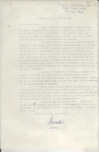 [Carta] 1965 jun. 7, Santiago, [Chile] [a] Muy querida Doris