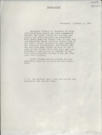 [Carta] 1966 Jan. 3, Santiago, Chile [a] Jacques Lipchitz