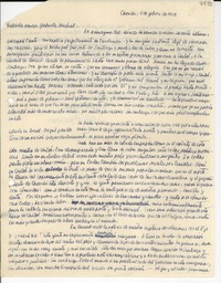 [Carta] 1943 feb. 4, Chonchi, [Chile] [a] Gabriela Mistral