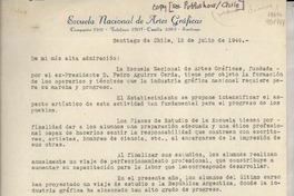 [Carta] 1949 jul. 12, Santiago de Chile [a] Gabriela Mistral