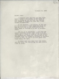 [Carta] 1966 feb. 11, [EE.UU.] [a] Dearest Emma [Cosío]