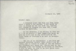 [Carta] 1966 feb. 11, [EE.UU.] [a] Dearest Emma [Cosío]