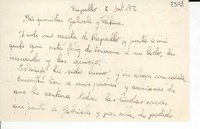 [Carta] 1952 oct. 6, Rapallo, [Italia] [a] Gabriela Mistral