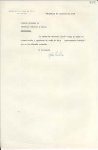 [Carta] 1952 nov. 25, Nápoles, [Italia] [al] Consejo Nacional de Enseñanza Primaria y Normal, Montevideo