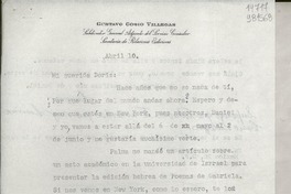 [Carta] 1967 abr. 10, México D. F. [a] Mi querida Doris