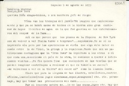 [Carta] 1955 ago. 9, Rapallo, [Italia] [a] Gabriela Mistral, Roslyn, New York