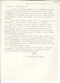 [Carta] 1956 feb. 2, Rapallo, [Italia] [a] Gabriela Mistral