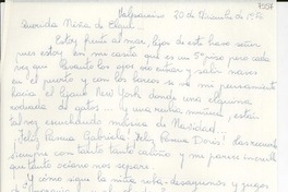 [Carta] 1956 dic. 20, Valparaíso [a] Gabriela Mistral